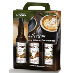 COFFRET SIROPS MONIN BOISSONS GOURMANDES 3 X 25cl