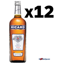 PROMO RICARD 12 X 1 Litre 45°, Bouteille verre perdu