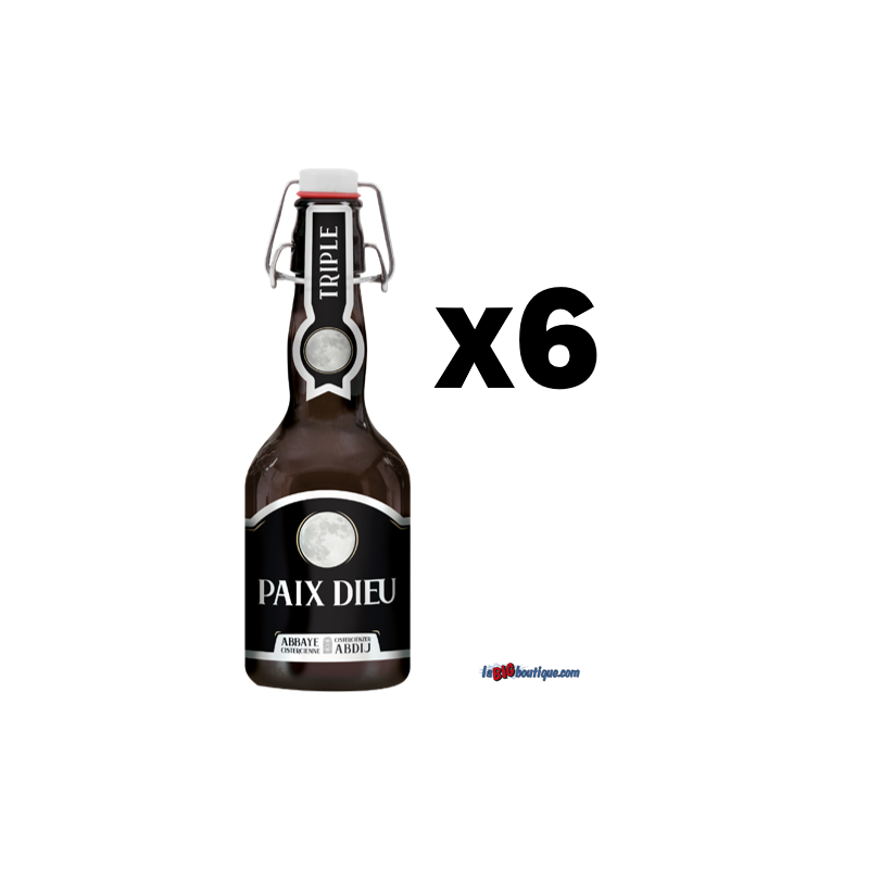 BIERE PAIX DIEU TRIPLE 6 X 33cl 10°, Bière Blonde, Bouteille consignée.