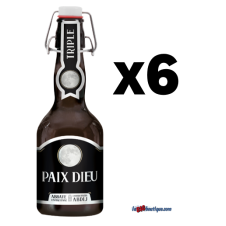BIERE PAIX DIEU TRIPLE 6 X 33cl 10°, Bière Blonde, Bouteille consignée.