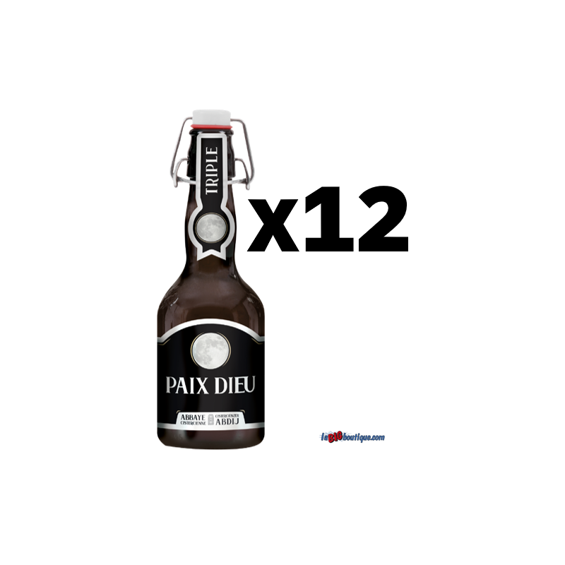 BIERE PAIX DIEU TRIPLE 12 X 33cl 10°, Bière Blonde, Bouteille consignée.