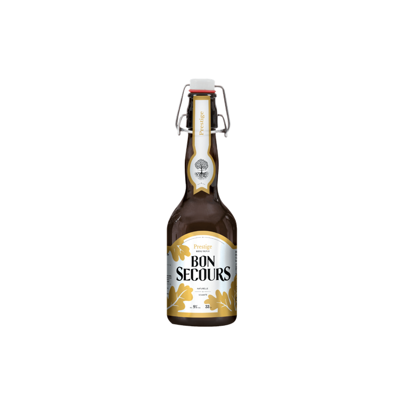 BIERE BON SECOURS PRESTIGE TRIPLE 33cl 9°, Bière Blonde, Bouteille consignée