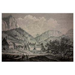 VU ARRIERE COFFRET 6 MIGNONNETTES 3cl , L. GARNIER, LES PÈRES CHARTREUX