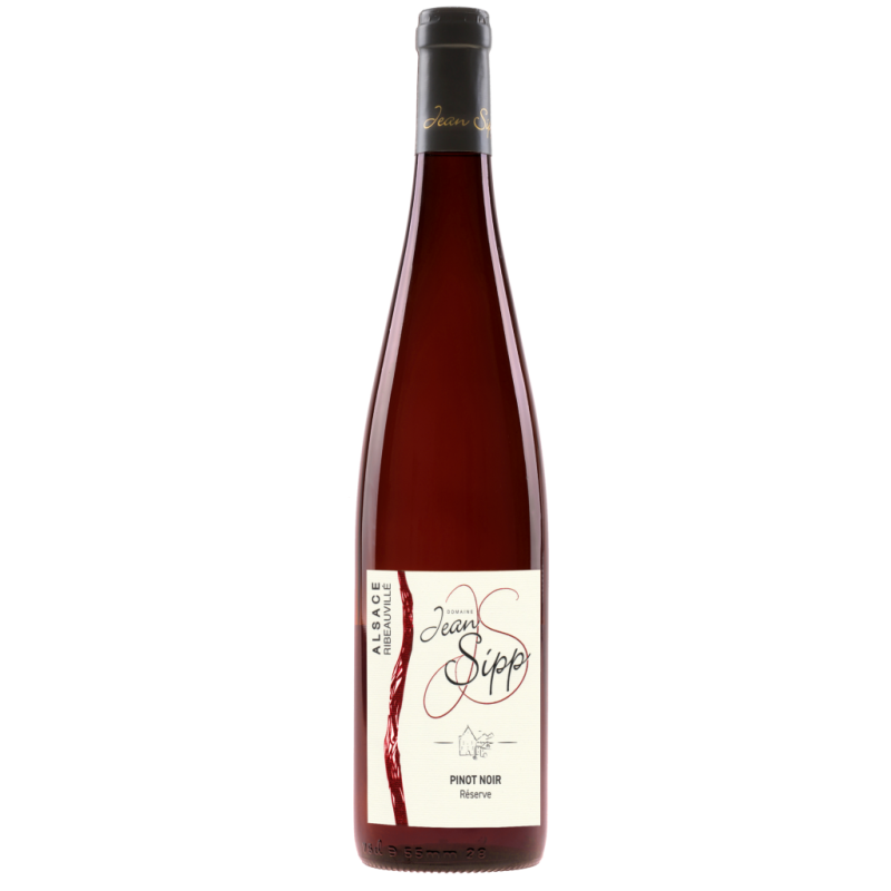 VIN PINOT NOIR BARRIQUES 75cl 13,7°, BIO, DOMAINE JEAN SIPP, AOC ALSACE
