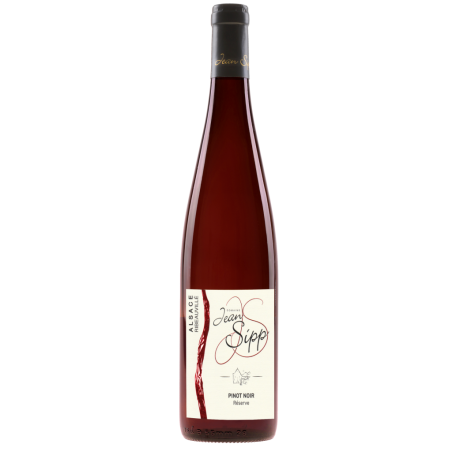 VIN PINOT NOIR BARRIQUES 75cl 13,7°, BIO, DOMAINE JEAN SIPP, AOC ALSACE