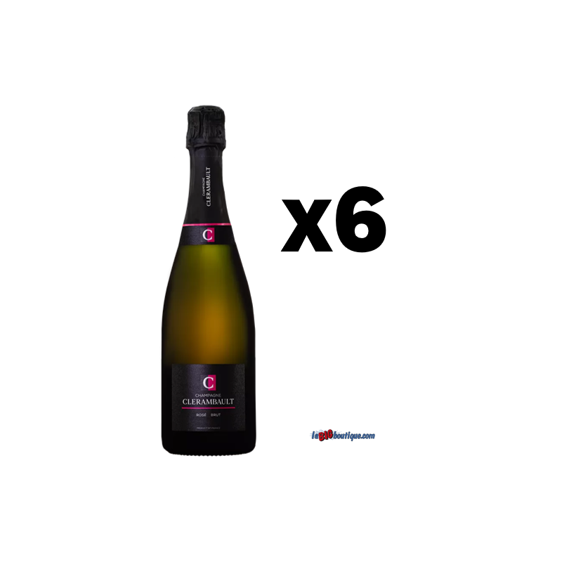 CHAMPAGNE BRUT ROSÉ CLÉRAMBAULT 6 X 75cl 12°