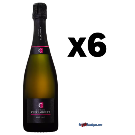 CHAMPAGNE BRUT ROSÉ CLÉRAMBAULT 6 X 75cl 12°