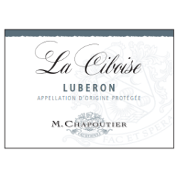 VIN ROUGE LUBERON "LA CIBOISE" CHAPOUTIER 75cl 14,5° 2024, AOP Vallée du Rhône - Luberon