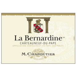VIN ROUGE CHATEAUNEUF DU PAPE LA BERNARDINE CHAPOUTIER 75cl 15° 2022, AOP Vallée du Rhône - Châteauneuf-du-Pape