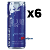 RED BULL THE BLUE EDITION (Goût myrtille) 25cl X 6, ENRGY DRINK, Boite métal