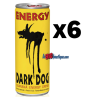 DARK DOG 25cl X 6, ENERGY DRINK, boite métal
