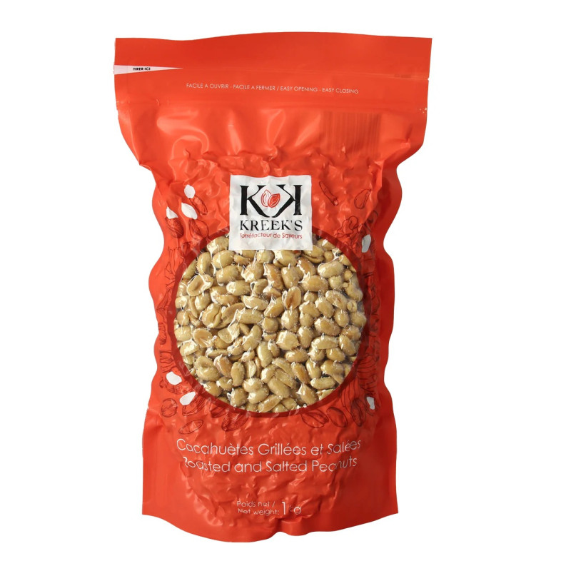 Kreek'S Cacahuètes blanches grillées salées sous-vide - 1kg
