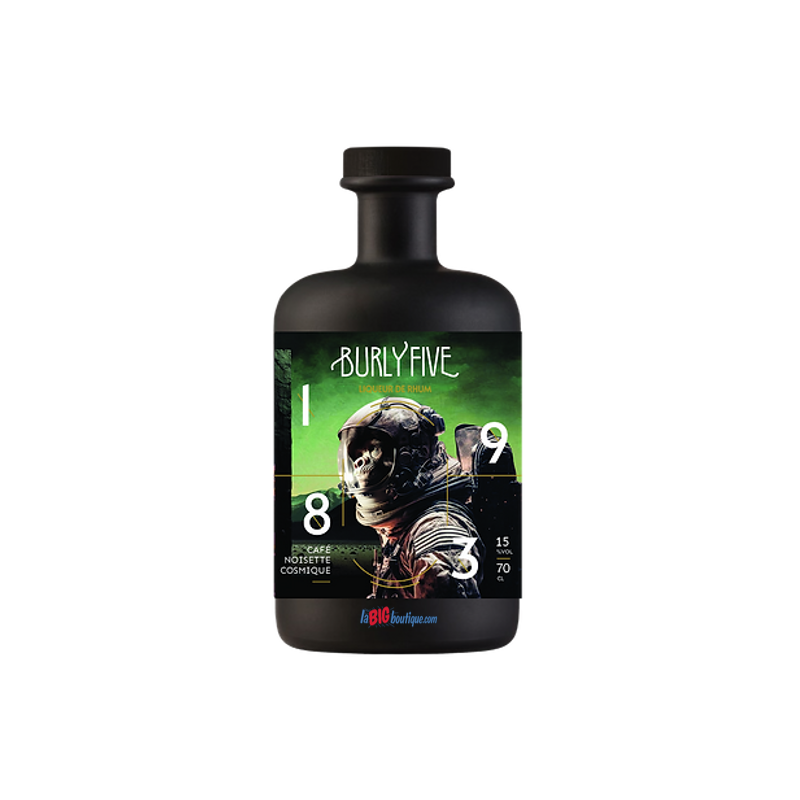 LIQUEUR DE RHUM CAFÉ NOISETTE COSMIQUE BURLY FIVE 70cl 15°