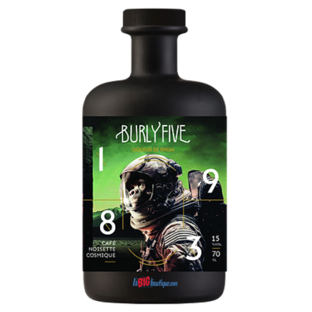 LIQUEUR DE RHUM CAFÉ NOISETTE COSMIQUE BURLY FIVE 70cl 15°