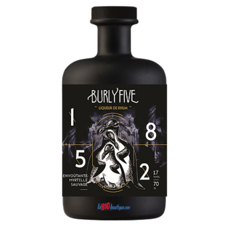 LIQUEUR DE RHUM ENVOUTANTE MYRTILLE SAUVAGE BURLY FIVE 70cl 17°