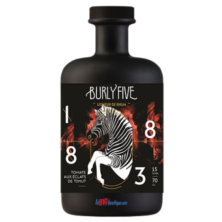 LIQUEUR DE RHUM TOMATE AUX ECLATS DE TIMUT BURLY FIVE 70cl 15°