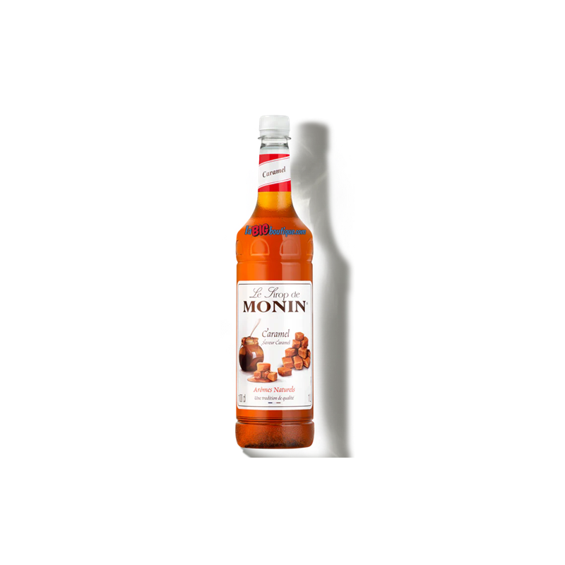 SIROP CARAMEL MONIN 1 Litre, Bouteille plastique recyclable