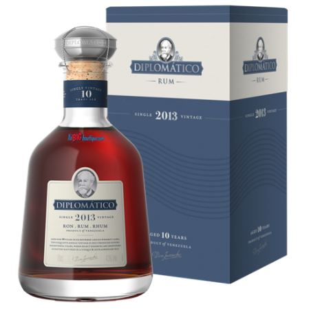 RHUM DIPLOMATICO SINGLE VINTAGE 2013 70cl 43°, ETUI COLLECTOR