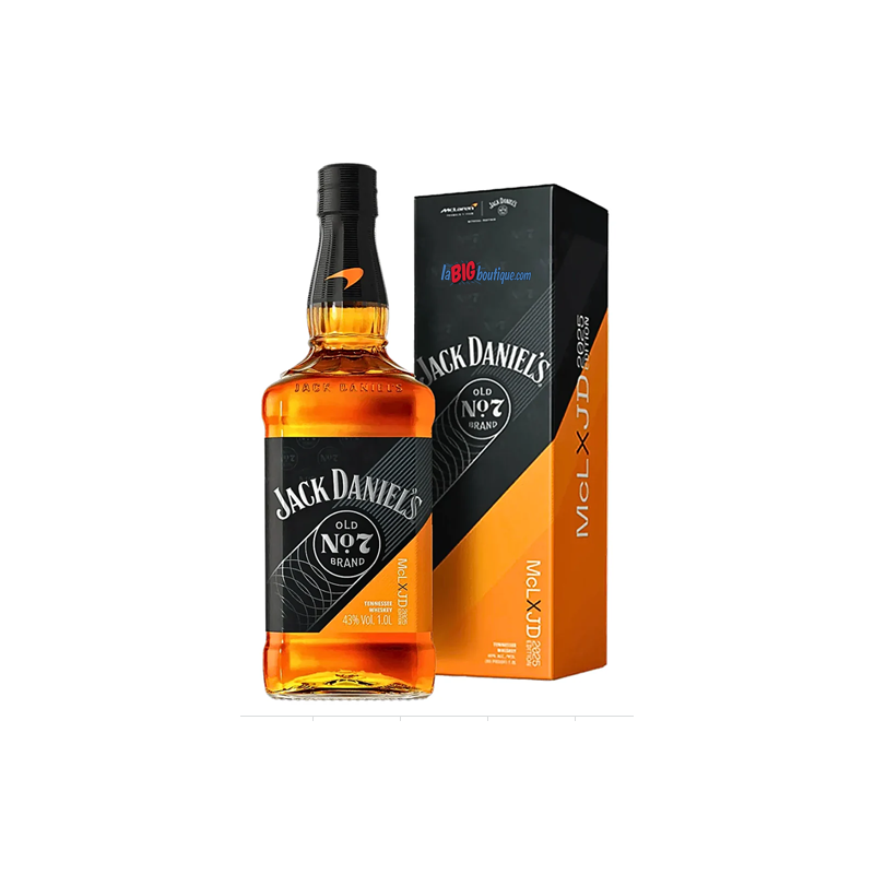 WHISKY JACK DANIEL'S Old N°7 Edition 2025 "McLaren F1 Racing N°3" 70cl 43°, AVEC ETUI, TENNESSE WHISKEY - USA