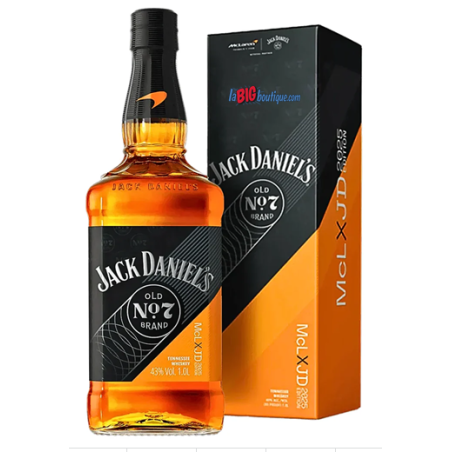 WHISKY JACK DANIEL'S Old N°7 Edition 2025 "McLaren F1 Racing N°3" 70cl 43°, AVEC ETUI, TENNESSE WHISKEY - USA