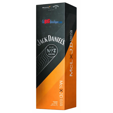 ETUI COLLECTOR JACK DANIEL'S Old N°7 Edition 2025 "McLaren F1 Racing N°3" 70cl 43°, SANS BOUTEILLE, TENNESSE WHISKEY - USA