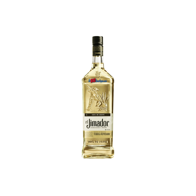 TEQUILA EL JIMADOR REPOSADO 70cl 38°, MEXICO, vieillissement 2 mois en fût de chêne.