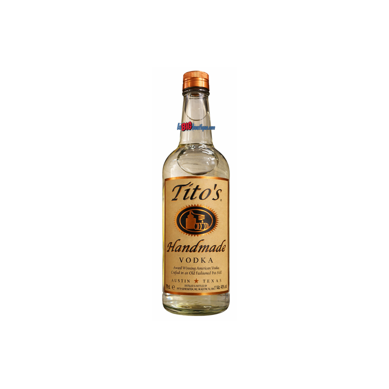 VODKA BLANCHE TITO'S HANDMADE 70cl 40°, VODKA AMERICAINE