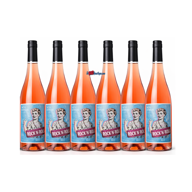 VIN ROSE D'ANJOU ROCK N'ROLL 6 X 75cl 11° 2023, Cuvée Agathe