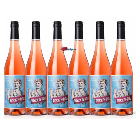 VIN ROSE D'ANJOU ROCK N'ROLL 6 X 75cl 11° 2023, Cuvée Agathe