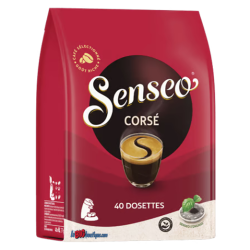 DOSETTES CAFE SENSEO CORSE, SACHET 40 DOSETTES COMPOSTABLES