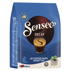 DOSETTES CAFE SENSEO DECAFEINE, SACHET 40 DOSETTES COMPOSTABLES
