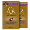 CAFE MOULU L'OR ABSOLU 2 X 250grs, 100% ARABICA, INTENSITÉ N°8