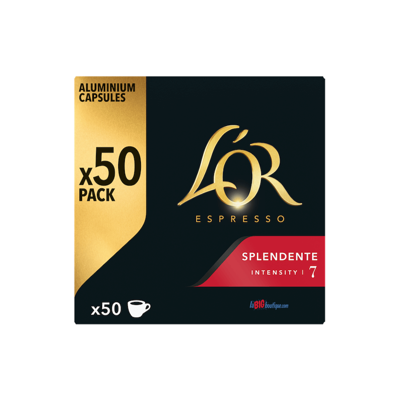 CAPSULES CAFE L'OR ESPRESSO SPLENDENTE x 50, INTENSITÉ N°7