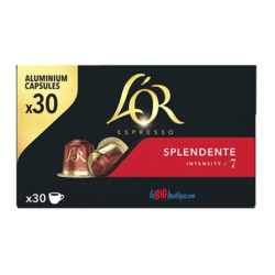 CAPSULES CAFE L'OR ESPRESSO SPLENDENTE x 30, INTENSITÉ N°7