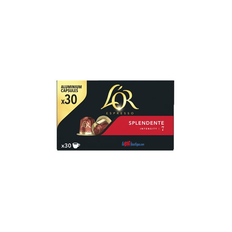 CAPSULES CAFE L'OR ESPRESSO SPLENDENTE x 30, INTENSITÉ N°7