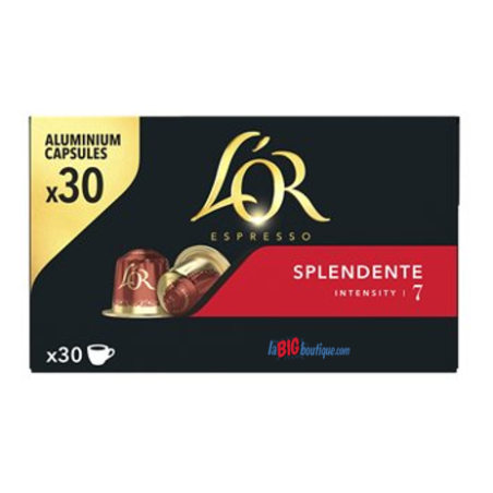 CAPSULES CAFE L'OR ESPRESSO SPLENDENTE x 30, INTENSITÉ N°7