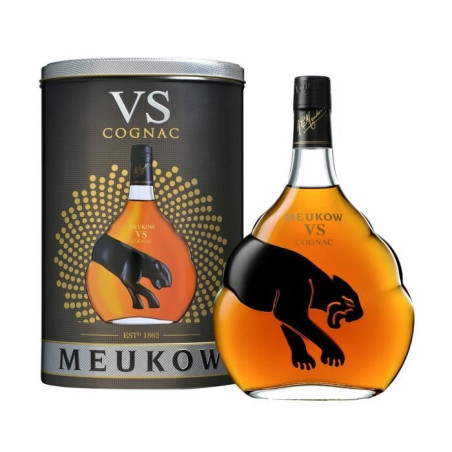 COGNAC MEUKOW VS 70cl 40°, AVEC ETUI METAL