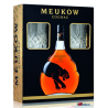 COFFRET COGNAC MEUKOW VS 70cl 40°, AVEC 2 VERRES