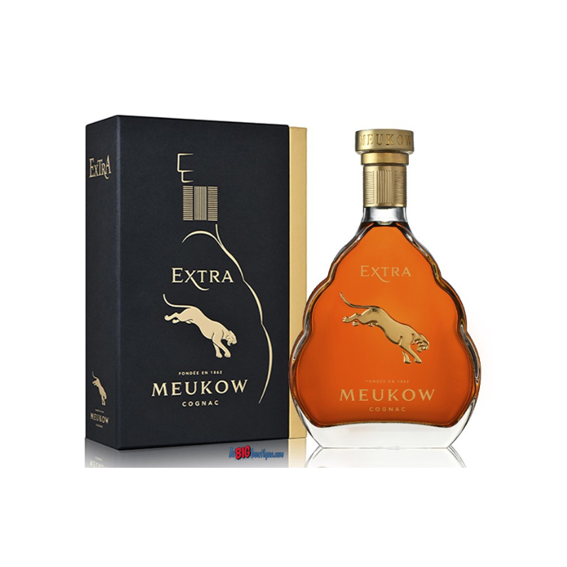 COGNAC MEUKOW EXTRA 70cl 40°, AVEC COFFRET