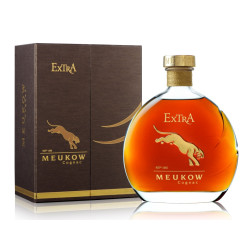 COGNAC MEUKOW EXTRA 70cl 40°, COFFRET LUXUEUX AVEC MIROIR