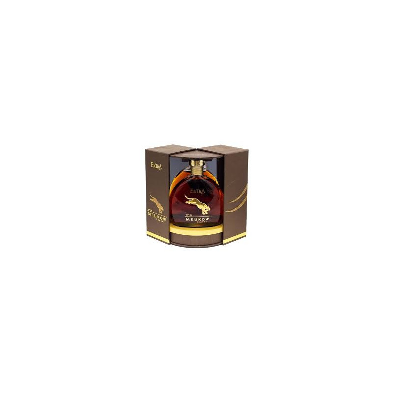 COGNAC MEUKOW EXTRA 70cl 40°, COFFRET LUXUEUX AVEC MIROIR