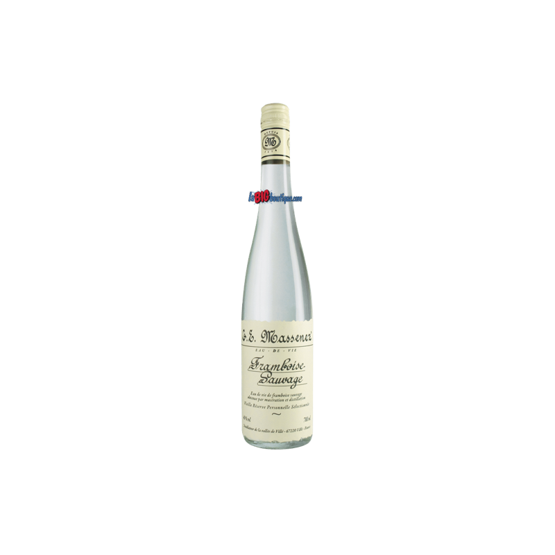 EAU DE VIE FRAMBOISE SAUVAGE 70cl 40°, DISTILLERIE MASSENEZ, VRP