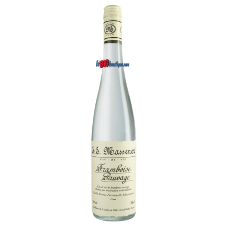 EAU DE VIE FRAMBOISE SAUVAGE 70cl 40°, DISTILLERIE MASSENEZ, VRP