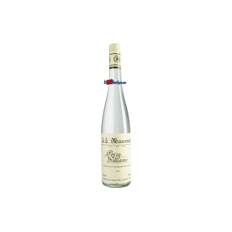 EAU DE VIE POIRE WILLIAMS 70cl 40°, DISTILLERIE MASSENEZ, VRP