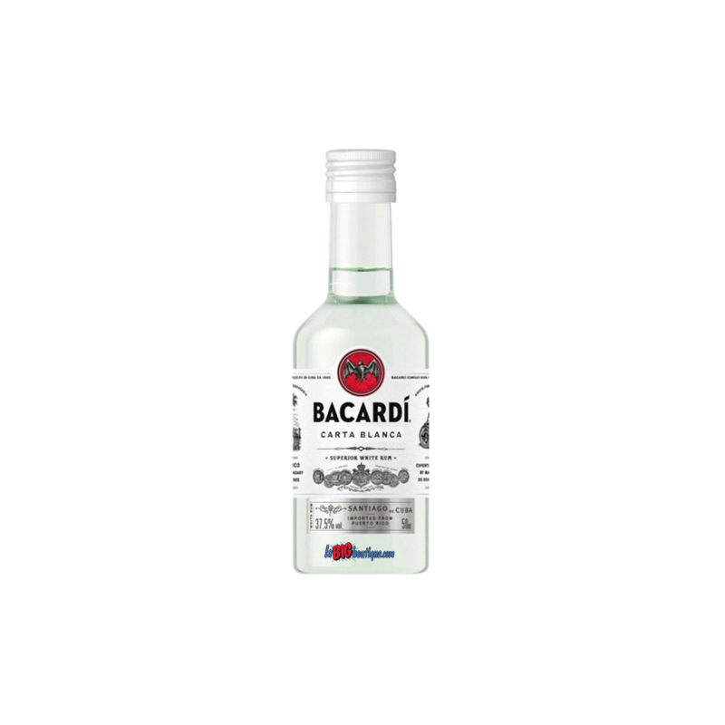 MIGNONNETTE BACARDI BLANC 5cl 40°, CARTA BLANCA SUPERIOR