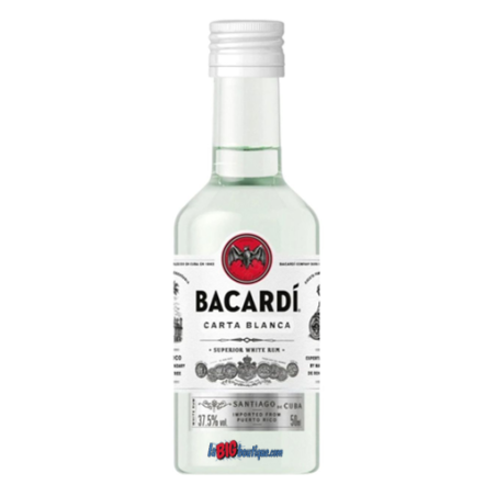 MIGNONNETTE BACARDI BLANC 5cl 40°, CARTA BLANCA SUPERIOR
