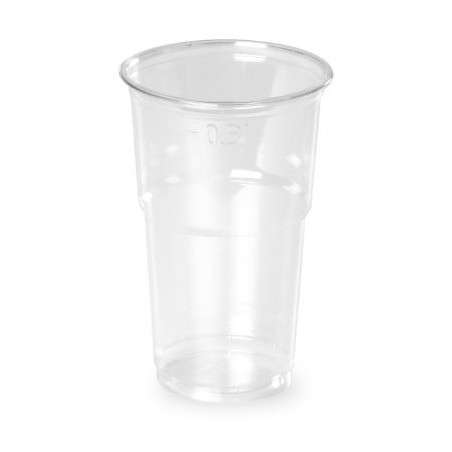 GOBELET TRANSPARENT 25/30CL POT FAST - REUTILISABLE - Paquet de 50 gobelets - Ø78 mm - H124 mm