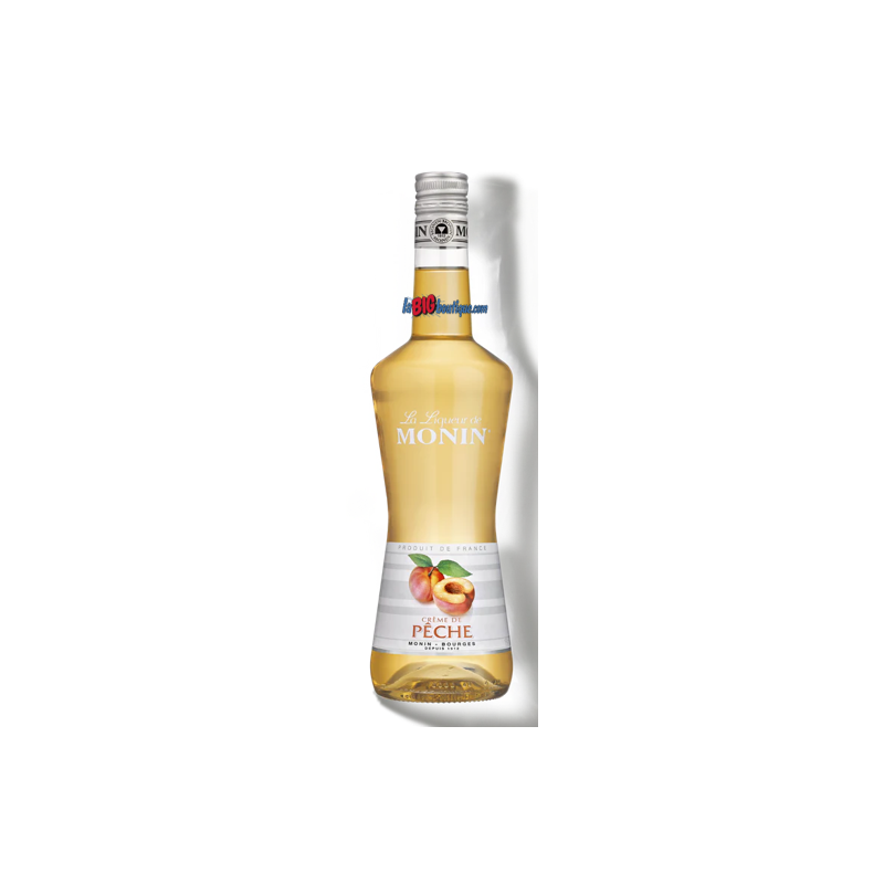 LIQUEUR DE CREME DE PECHE MONIN 70cl 16°, Bouteille verre perdu