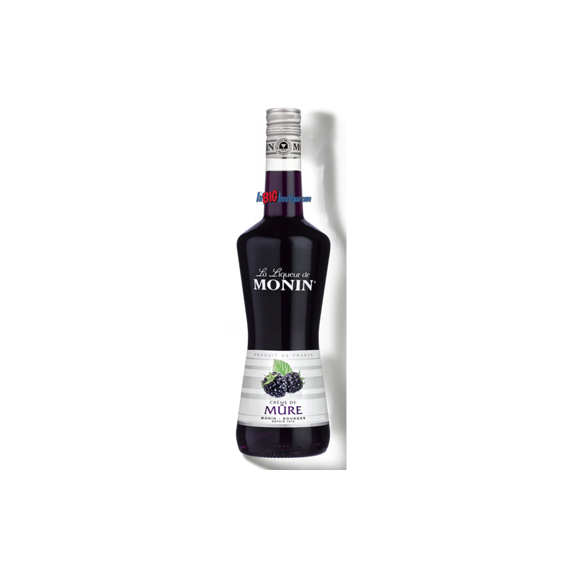 LIQUEUR DE CREME DE MURE MONIN 70cl 16°, Bouteille verre perdu