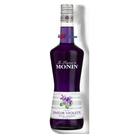 LIQUEUR DE CREME DE VIOLETTE MONIN 70cl 16°, Bouteille verre perdu
